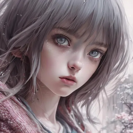 Prompt: Girl, Super realistic, anime manga hyperrealism, anime art concept, cartoon art concept, WLOP, Intricately Detailed, Magic, 8k Resolution, VRAY, HDR, Unreal Engine, Vintage Photography, Beautiful, Tumblr Aesthetic, Retro Vintage Style, Hd Photography, Beautiful Watercolor Painting, Realistic, Detailed, Painting By Olga Shvartsur, Svetlana Novikova, Fine Art, Soft Watercolor,  Extreme Detail, Digital Art, 4k, Ultra Hd, Mixed Media study at night in her room