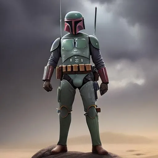 Prompt: fortnite boba fett Ultra HD UHD  2K 4K 8K 12K 16K 32K 64K Photorealistic Photorealism Masterpiece Beautiful 