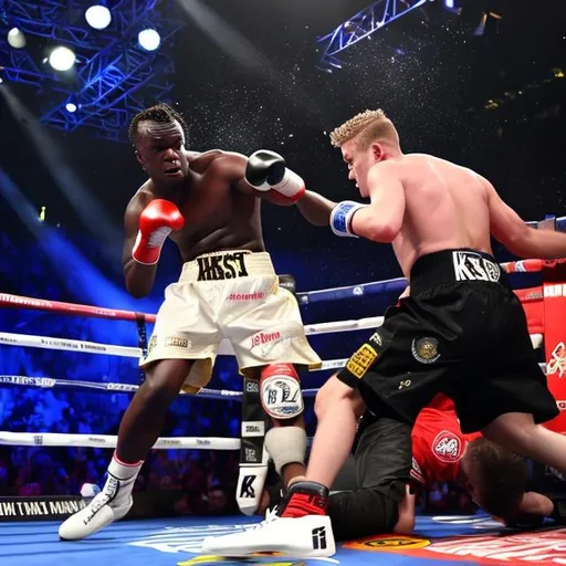 Prompt: Ksi knocking out jake paul