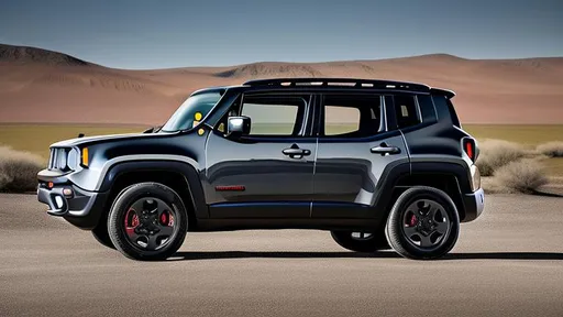 Prompt: 2016 Jeep Renegade, Very Dark Anvil Grey