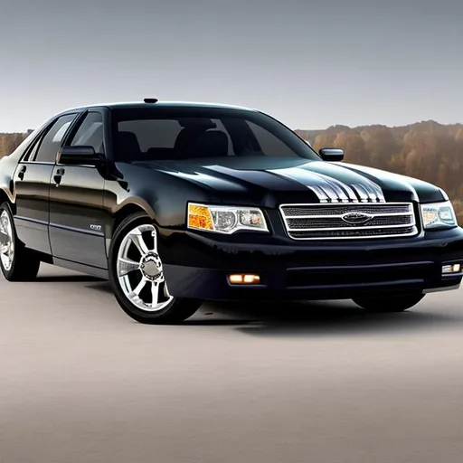 Prompt: modernized version of the 2008 Ford Crown Victoria