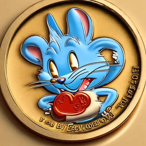 Prompt: tom and jerry coin, surprise me