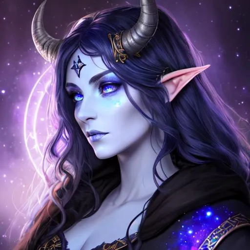 A beautiful D&D Circle of Stars Druid, character por... | OpenArt