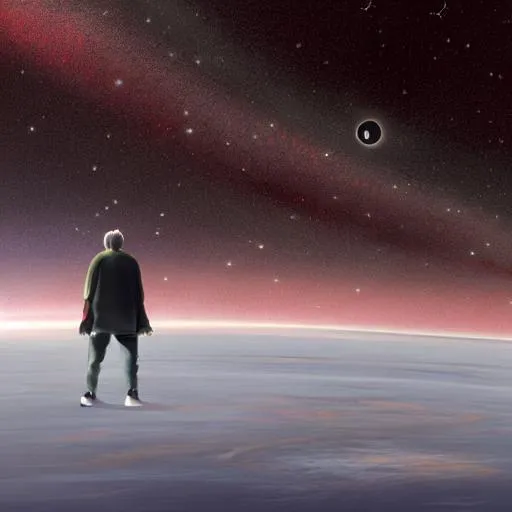 Prompt: Alone at the edge of the universe
(Art)


