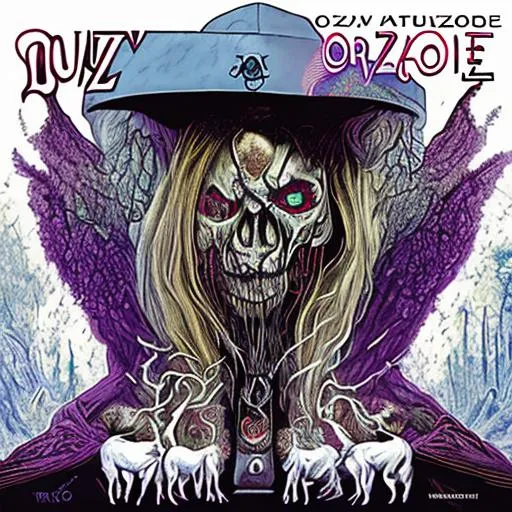 Prompt: ozzy ozborne album cover