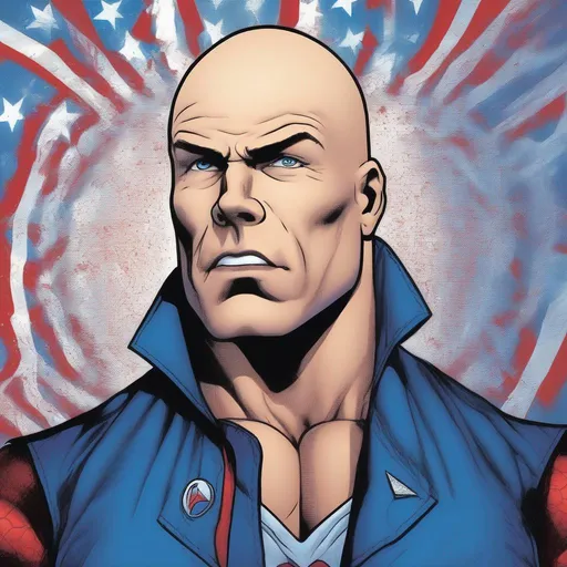 Prompt: Kurt Angle under influence
  illustrated by  Grant Morrison