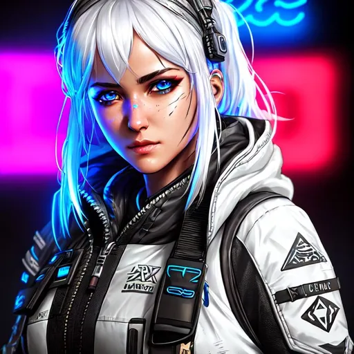 apex legends, white wraith character, high detail, p... | OpenArt