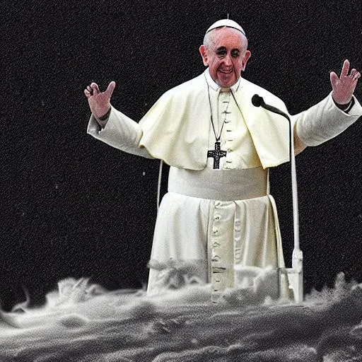 Prompt: the pope was killed by an asteroid.