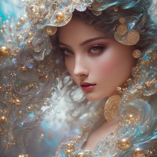 Prompt: The beauty of youth: Macro, pop surrealism, particles, popular culture, traditional art techniques, hyper-realistic, hyper-detailed, airbrush art, cgi render, by Daniel gerhartz, by Gustave Doré, Alexander Jansson, Zdzislaw, oil painting, heavy strokes, paint dripping, close up portrait photo by Annie Leibovitz, film, studio lighting, detailed skin, ultra realistic, bokeh, sharp features, acrylic painting, trending on pixiv fanbox, palette knife and brush strokes, style of makoto shinkai jamie wyeth james gilleard edward hopper greg rutkowski studio ghibli genshin impact
