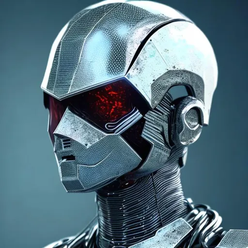 Prompt: Futuristic killer humanoid robot, metal texture, high quality, realistic 