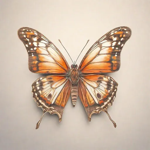 How to draw a realistic Butterfly - Time Lapse - YouTube