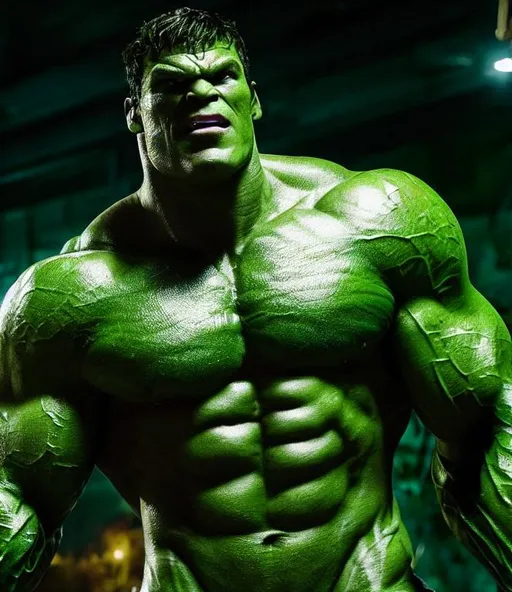 Alan ritchson as the incredible hulk movie still, mu...