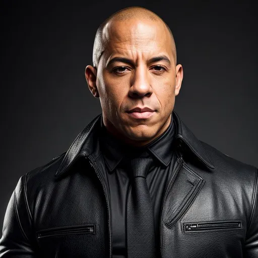 Prompt: Waist high Portrait of a handsome vin diesel in coat with tie,  perfect detailed face, detailed symmetric hazel eyes with circular iris, realistic, stunning realistic photograph, 3d render, octane render, intricately detailed, cinematic, trending on art station, Isometric, Centered hiper eallistic cover photo, awesome full color, hand drawn, dark, gritty, klimt, erte 64k, high definition, cinematic, neoprene, portrait featured on unsplash, stylized digital art, smooth, ultra high definition, 8k, unreal engine 5, ultra sharp focus, intricate artwork masterpiece, ominous, epic, trending on artstation, highly detailed, vibrant