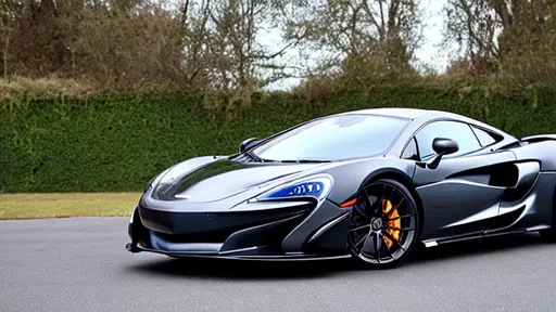 Prompt: Dark Gray McLaren 600lt, Perfect, smooth, galaxy, magical planets, neon, stars, night, dark