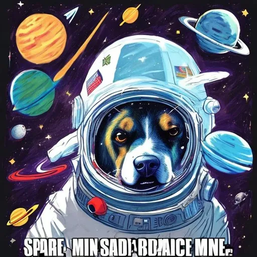 Prompt: space dog, surprise me