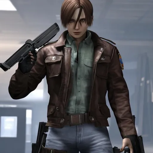 Prompt: Leon Kennedy 