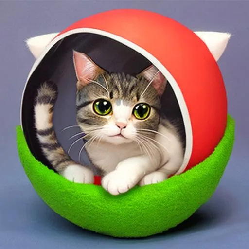 Prompt: Cute cat sphere