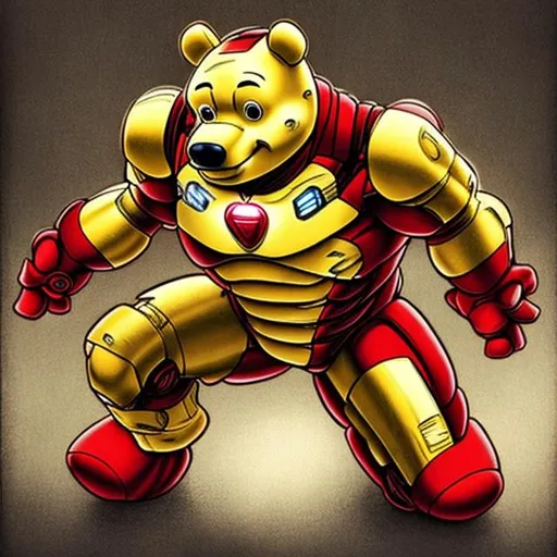 Prompt: Ironman but pooh