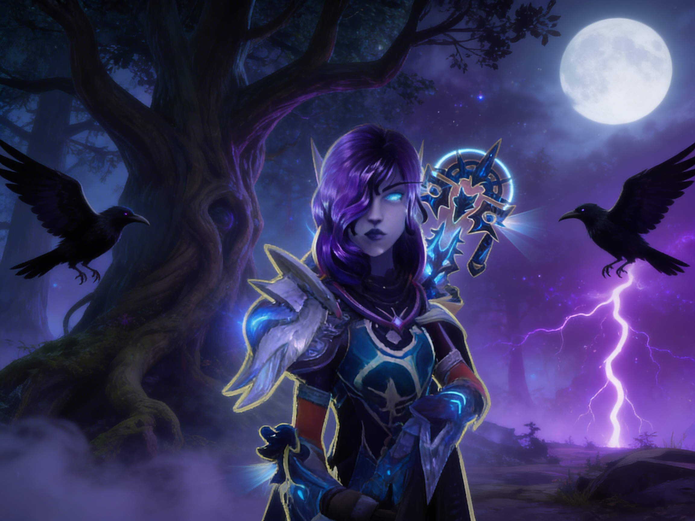 A closeup animated world of warcraft version of my v...