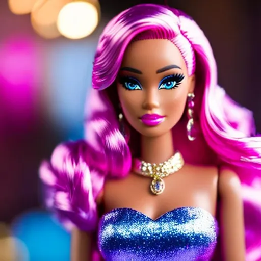 Prompt: Highest quality picture of Barbie as Nicki Minaj
