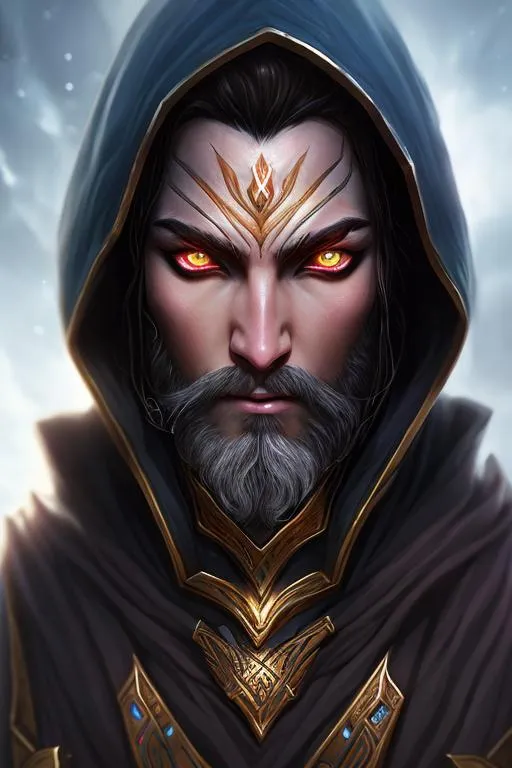 Prompt: male archmage, natural eyes, high quality, photorealistic, realistic lighting