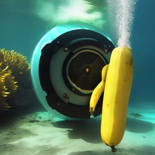 Prompt: submersible banana subwoofer