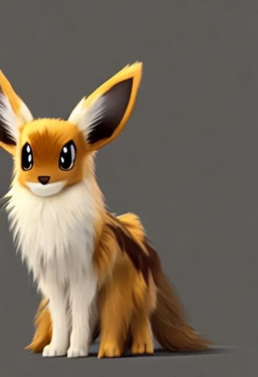 Prompt: Eevee in real life

