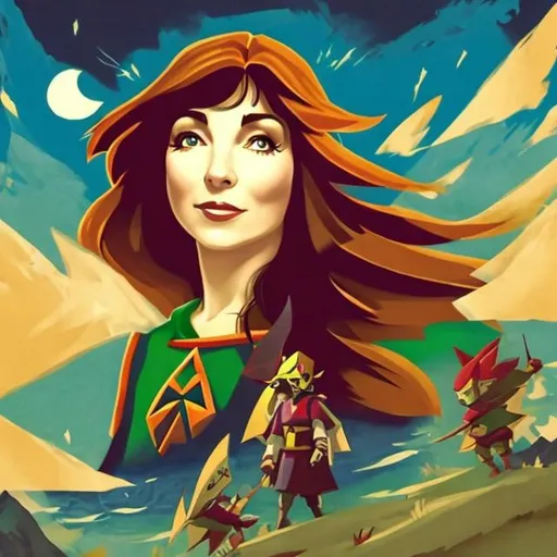 Kate Bush with The Legend of Zelda: The Windwaker gr...