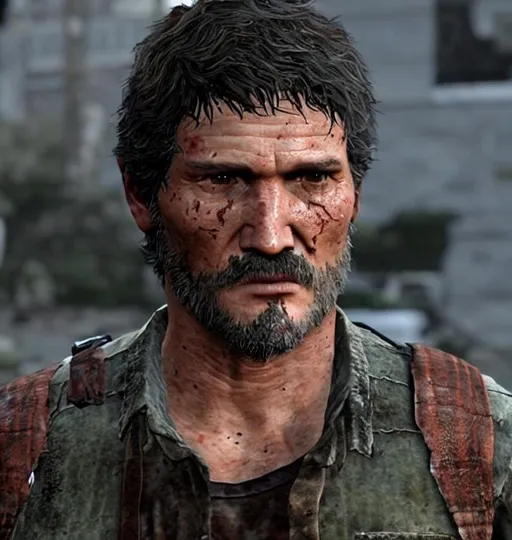 Prompt: joel from the last of us part 1 (pedro pascal) Photorealistic
