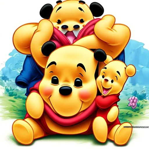 Prompt: winnie pooh with Xi Jinping's face