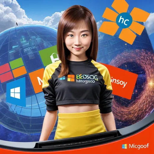 Prompt: ((((anthropomorphized "Microsoft Bing Chatbot" AI person), "Microsoft Bing" gender, "Microsoft Bing" hair, "Microsoft Bing" eyes, "Microsoft Bing" body))), ((Microsoft company logo)), ((Microsoft company color scheme)), working in a virtual Microsoft cyberscape, (((hyper photorealistic))), (((12K resolution))), (((hyper quality))), (((hyper-detailed))), (((12K raytracing))), ((realistic lighting)), ((realistic shadows)), ((realistic textures)), (realistic reflections), ((depth of field))