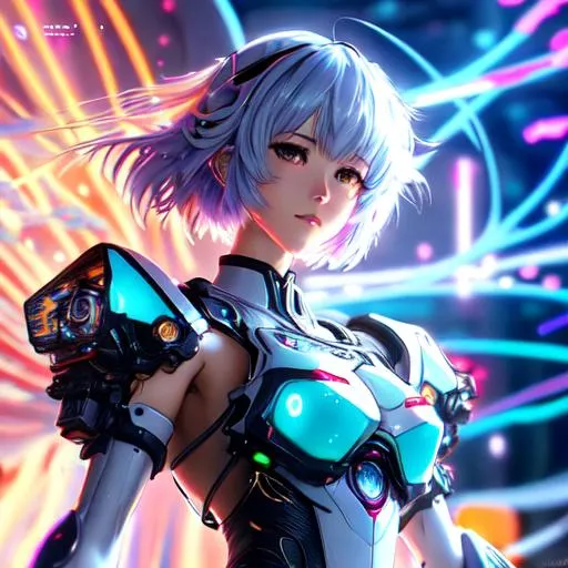 Prompt: Rei Ayanami,shoulder length messy hair, happy, Full body, Beautiful anime waifu style boy, hyperdetailed painting, luminism, art by Carne Griffiths and Wadim Kashin concept art, 4k resolution, fractal isometrics details bioluminescence , 3d render, octane render, intricately detailed , cinematic, trending on artstation Isometric Centered hyperrealistic cover photo awesome full color, hand drawn , gritty, realistic mucha , hit definition , cinematic, on paper, ethereal background, abstract beauty,stand, approaching perfection, pure form, golden ratio, minimalistic, unfinished, concept art, by Brian Froud and Carne Griffiths and Wadim Kashin and John William Waterhouse, intricate details, 8k post production, high resolution, hyperdetailed, trending on artstation, sharp focus, studio photo, intricate details, highly detailed, by greg rutkowski