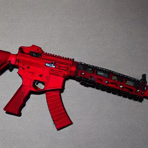 Red Assault Rifle Openart