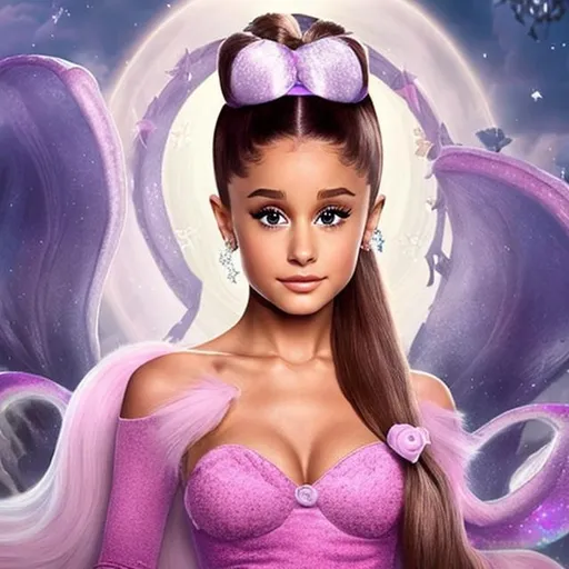 Prompt: Ariana Grande as Glenda the Good Witch Realistic
