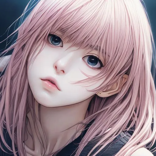 Prompt: (Ajin: Demi-Human:1.2),(masterpiece:1:2), best quality, high definition, smooth colour, beautiful girl, an anime, beautiful face with wide eye, smooth pink lips,(detail Ultra-lite), detail skin, like final fantasy, stand