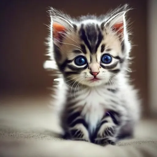 Prompt: a cute kitten
