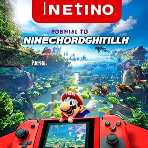 Prompt: Photorealistic Picture of a new Nintendo Switch Game Cover