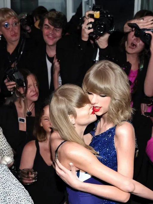 Prompt: Taylor swift Huging me