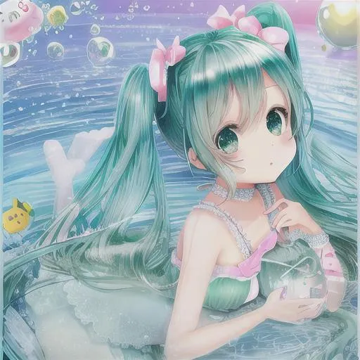 Decora Kei Miku In Bubble World Of Glass Openart