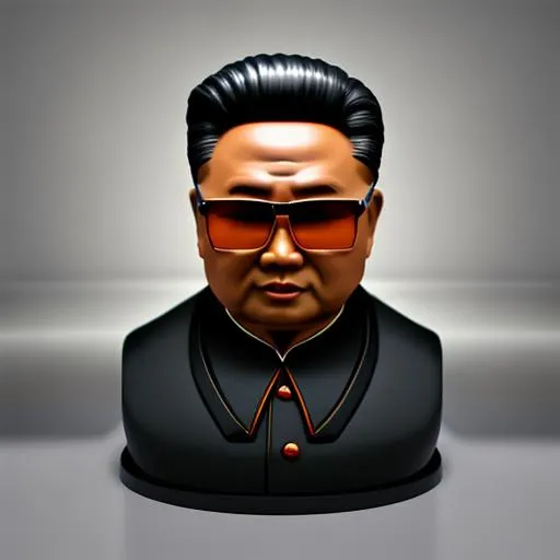 Prompt: Kim Jong Il, soldier, stoic face, full body, atmospheric, masterpiece, realism, photographic, award winning, volumetric lighting, 3D render, cry engine