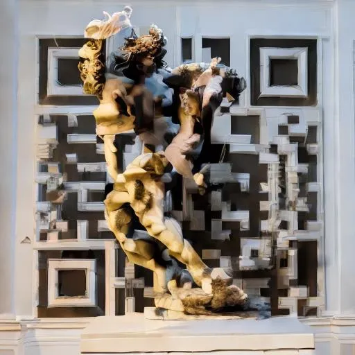 Prompt: Classic sculpture style isnpired by michelangelo and the david