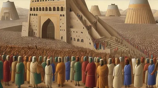 Prompt: The great Cyrus is standing in front of thousands of happy people who are celebrating his victory and celebrating his kingdom . Persia 2500 BC. Epic. Glorious day. Powerful people 