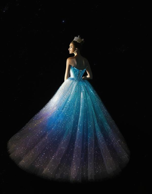 Galaxy ball outlet gown