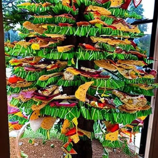 Prompt: taco tree