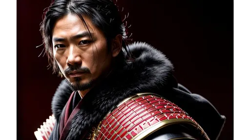 Prompt: Young Hiroyuki Sanada as a Samurai Photorealistic Overdetailed Portrait, Well Detailed face, Red and Black Robes and Armor, Black hair, Detailed Hands, Detailed Twilight Background, Intricately Detailed, Award Winning, Photograph, Film Quality.