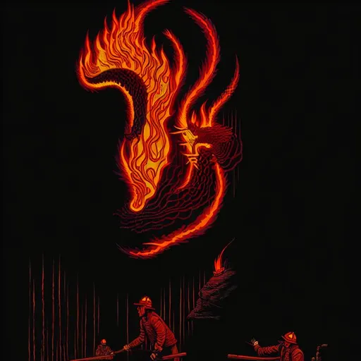 Prompt: The fire within By Dan Mumford Dan Witz