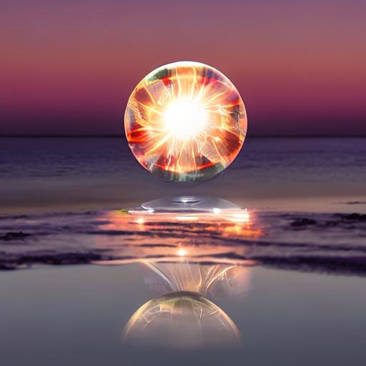 Large Crystal Ball Reflecting A Portal In Time OpenArt