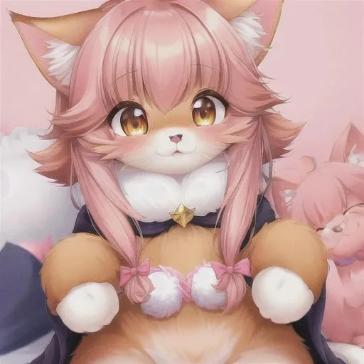 gacha game style, anthropomorphic furry, adorable ki