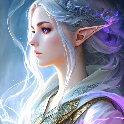 Prompt: dramatic potrat of a high tech weapon,, drastic, realistic smoke, 
((art by Agnes Cecile)), upper body, fantasy theme, (young female elf mage), (((clear skin))), Heterochromia iridum, (((beautiful intricate detailed face and eyes))), (muted colors), heavy outlines, Surreal, intricate wizard clothes, UHD, 8K, high fantasy, ultra realistic
