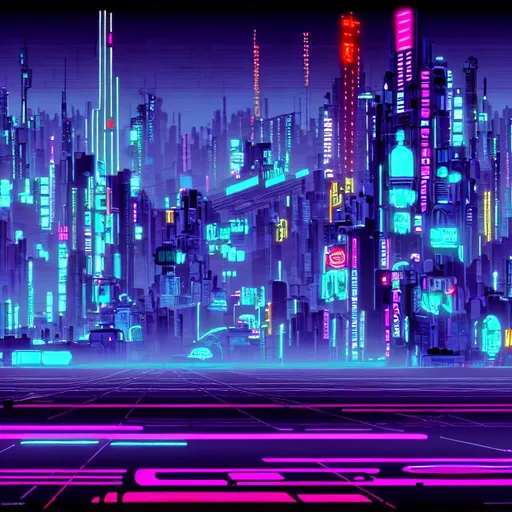 cyberpunk cityscape wallpaper